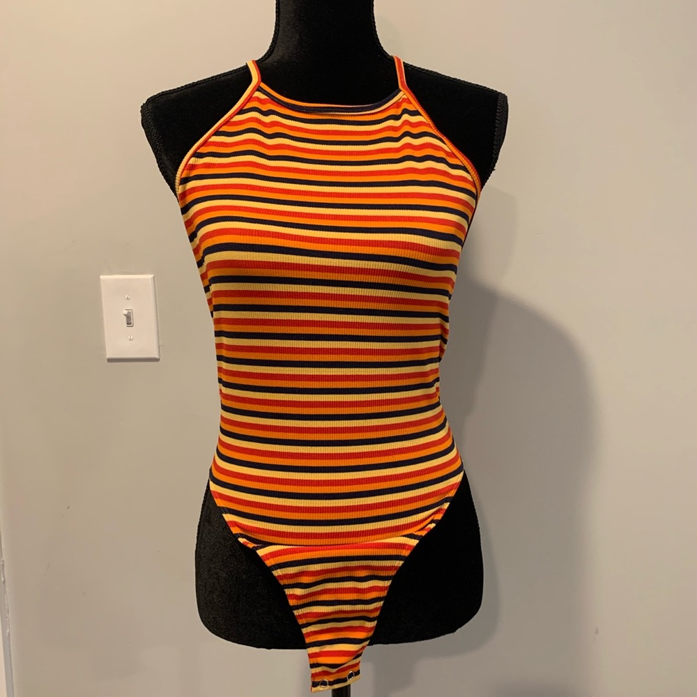 Forever 21 Stripe Bodysuit